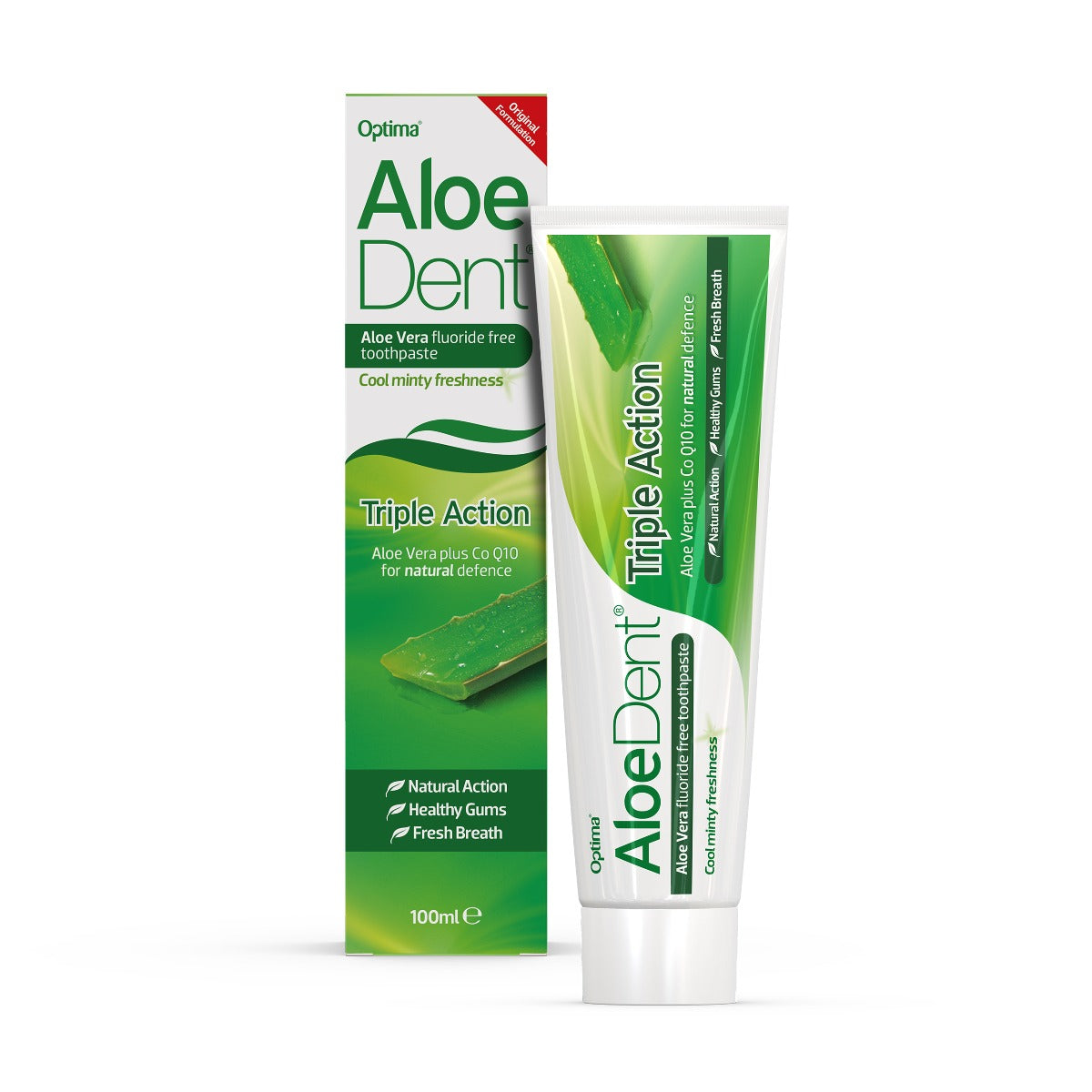 Original Aloe Vera Toothpaste + Co Q10 -Mint 100ml