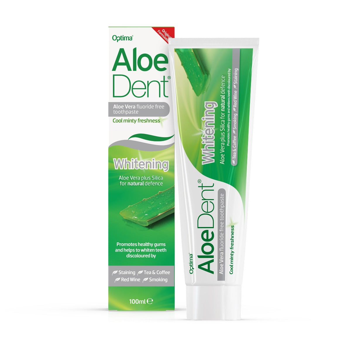 Whitening Aloe Vera Toothpaste + Silica Mint 100ml