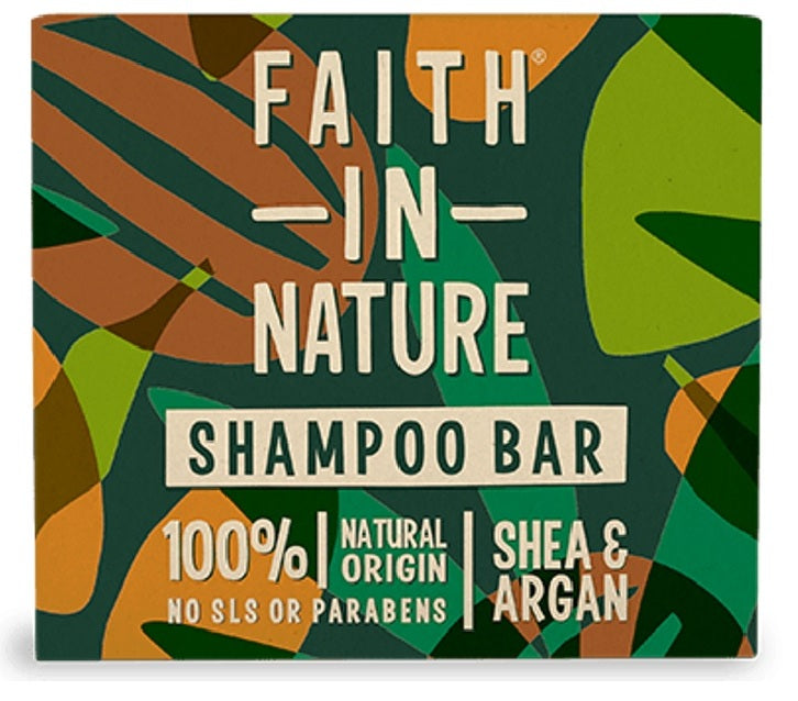 FAITH IN NATURE SHEA & ARGAN SHAMPOO BAR # 85g