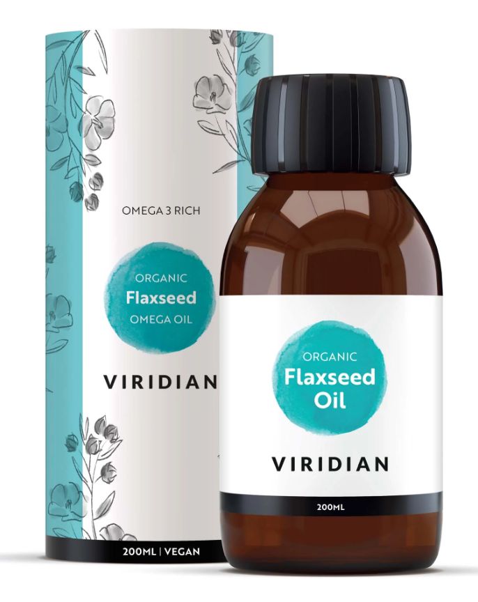 Viridian Flaxseed Omega Oil (Organic) 200ml size #505