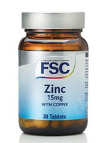 FSC Zinc 15mg with Copper 30 Tablets