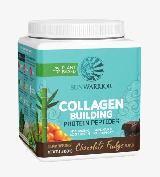 Sunwarrior Collagen Building Protein Peptides 500g - Chocolate Fudge Flavour