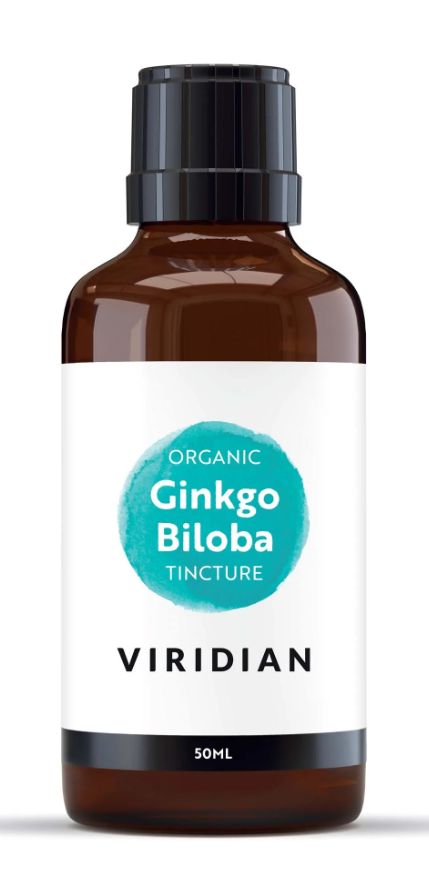 Viridian Ginkgo Biloba Tincture (Organic) 50ml size #607