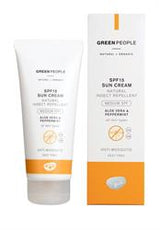 GREEN PEOPLE COMPANY SPF15 SUN CREAM WITH INSECT REPELLENT - 100ML