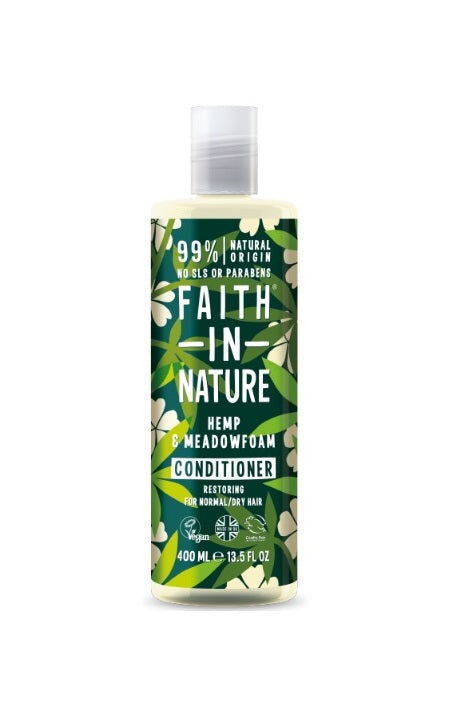 FAITH IN NATURE HEMP & MEADOWFOAM CONDITIONER # 400ML