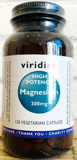 Viridian Magnesium & B6 (High Potency) Veg Caps 120 size #329 Up To 30% Off