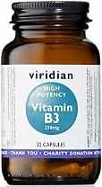 Viridian Vitamin B3 250mg (High Potency) Veg Caps 30 size #211 Up To 30% Off