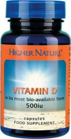 Higher Nature Vitamin D 500iu # DV5120