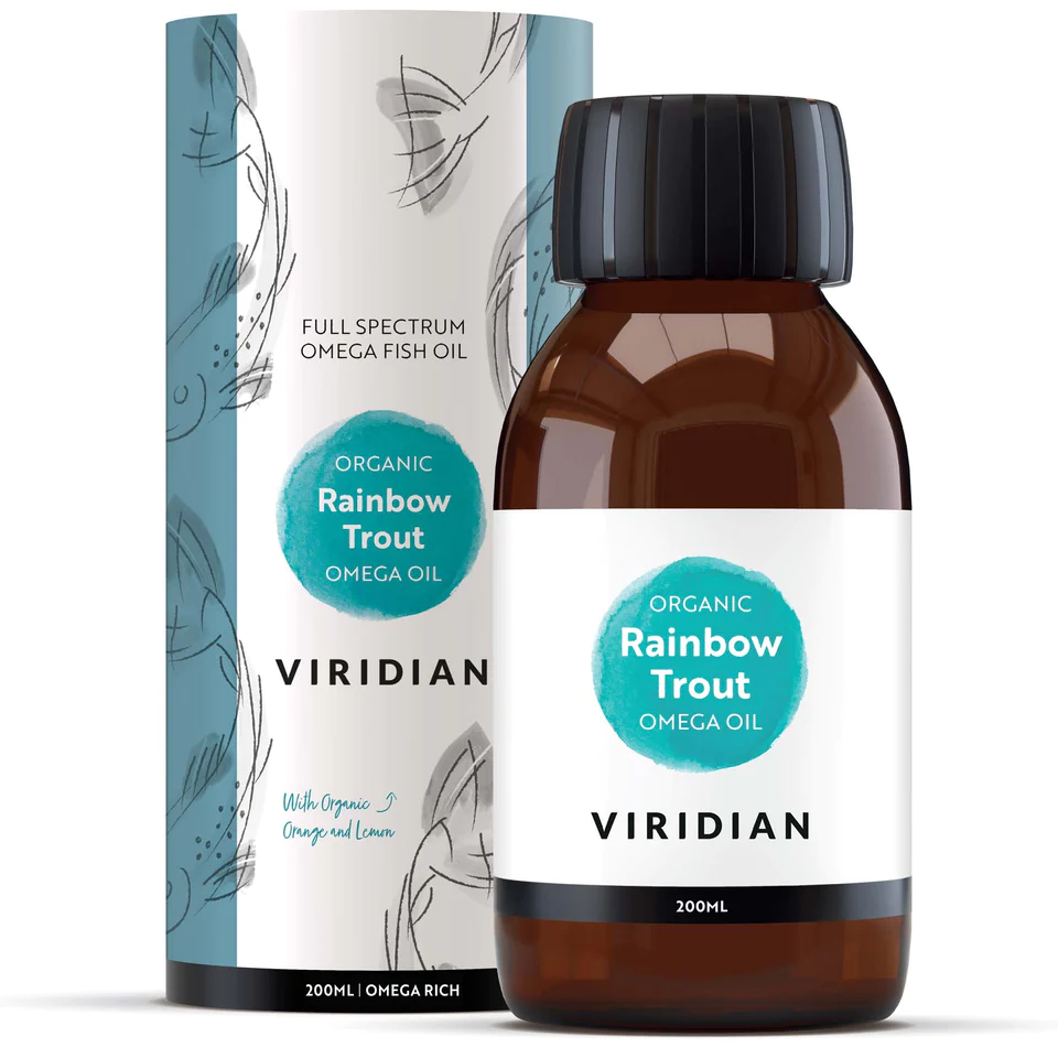 Viridian Rainbow Trout Omega Oil (Organic) * NV 200ml size #580