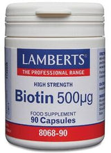 Lamberts Biotin 500mg (90 Capsules) # 8068