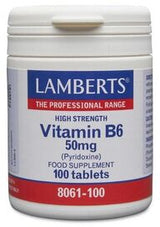 Lamberts Vit B-6 50mg (100 Tablets) # 8061