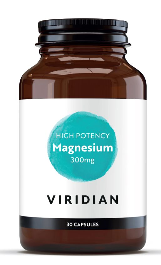 Viridian Magnesium 300mg (High Potency) Veg Caps 30 size #303