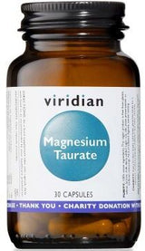 Viridian Magnesium Taurate Veg Caps 30 size #326