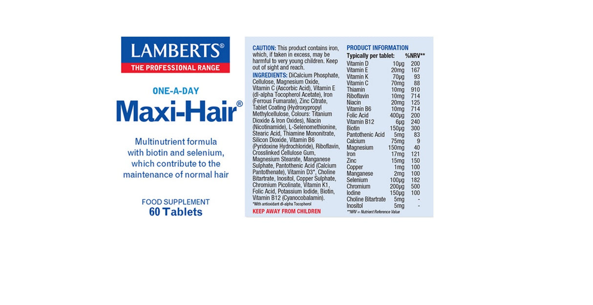 Lamberts Maxi-Hair (60 Tablets) # 8446