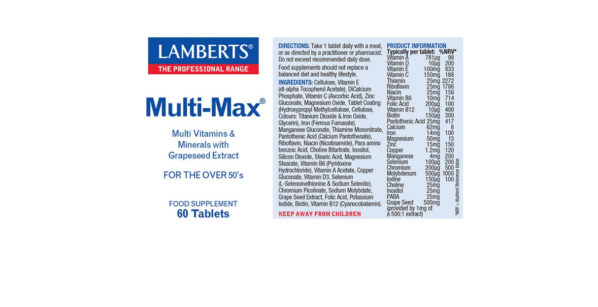 Lamberts Multi-Max (60 Tablets) # 8431