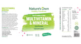 Nature's Own Multivitamin & Mineral Euro Formula - 100 tablets