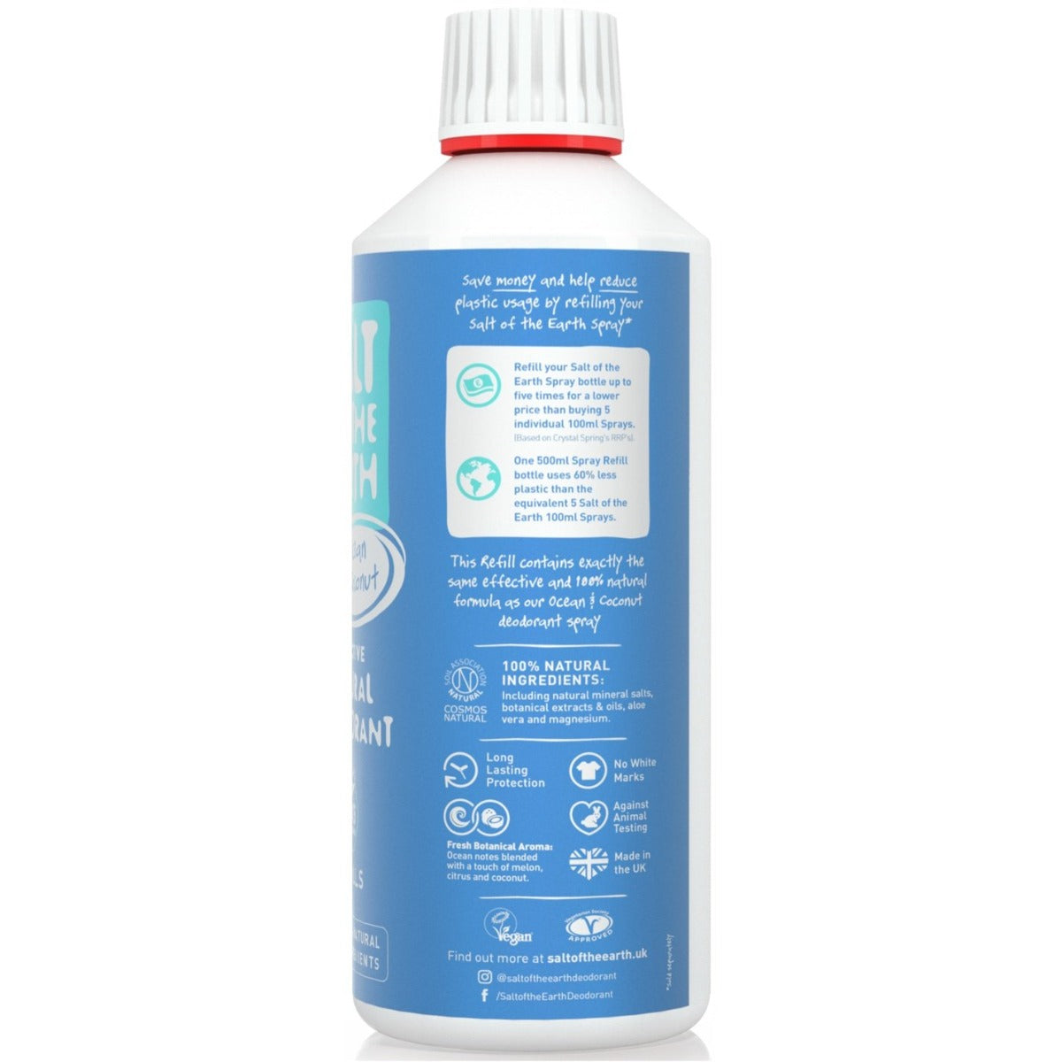 Salt Of The Earth Ocean & Coconut Spray Refill # 500ml