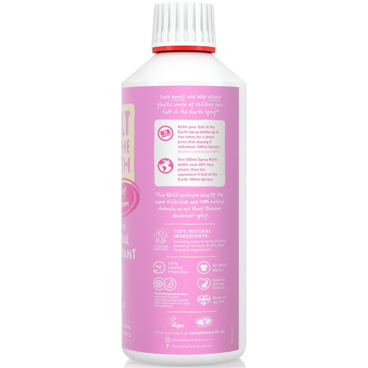 Salt Of The Earth Peony Blossom Spray Refill # 500ml