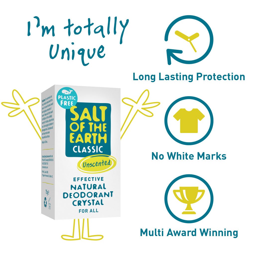 Salt Of The Earth Plastic Free Deodorant Crystal # 75 grams