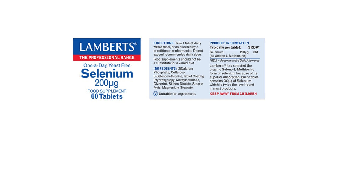 Lamberts Selenium 200mg ( 60 tablets) #8269