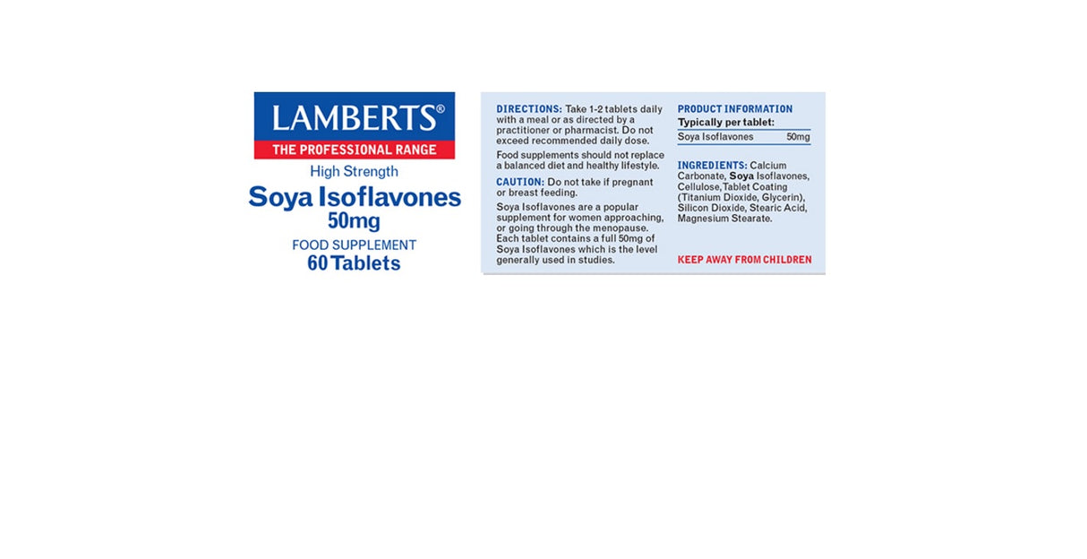 Lamberts Soya Isoflavones 50mg ( 60 Tablets) # 8562