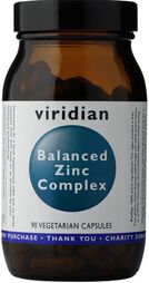 Viridian Balanced Zinc Complex Veg Caps 90 size #358