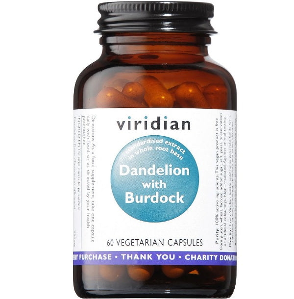 Viridian Dandelion and Burdock Veg Caps 60 size #811  UP to 40% Off