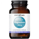 Viridian Magnesium 300mg (High Potency) Veg Caps 30 size #303