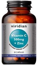 Viridian Vitamin C & Zinc Veg Caps 30 size #221