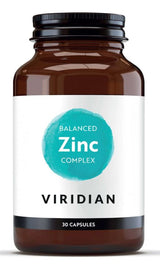 Viridian Balanced Zinc Complex Veg Caps 30 size #356