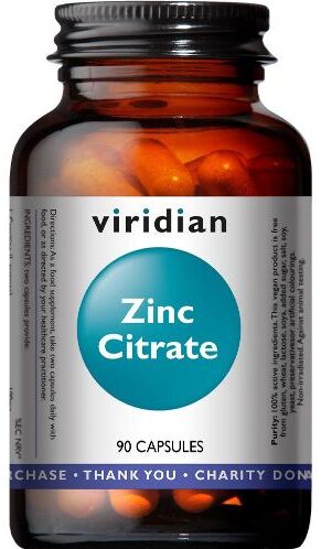 Viridian Zinc Citrate Veg Caps 90 size #344  Up To 30% Off