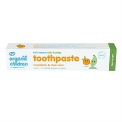 GREEN PEOPLE COMPANY ORGANIC CHILDREN MANDARIN & ALOE VERA TOOTHPASTE WITH FLUORIDE