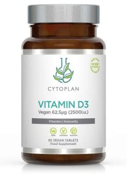 Cytoplan_Wholefood Vitamin D3 Vegan_60_Tablets # 3350